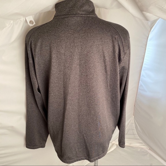 Under Armour Brandeis University gray half zip logo performance pullover XL - Picture 3 of 10